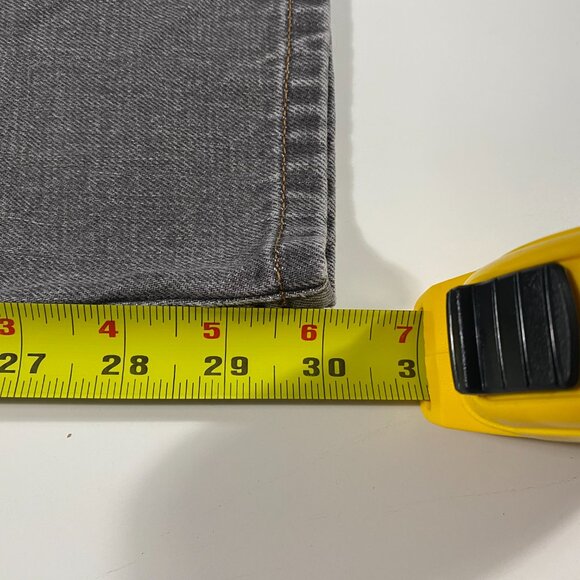 Ermenegildo Zegna 5-Pocket Straight Leg Gray Luxury Denim Jeans men's size 39x30 - Picture 10 of 11